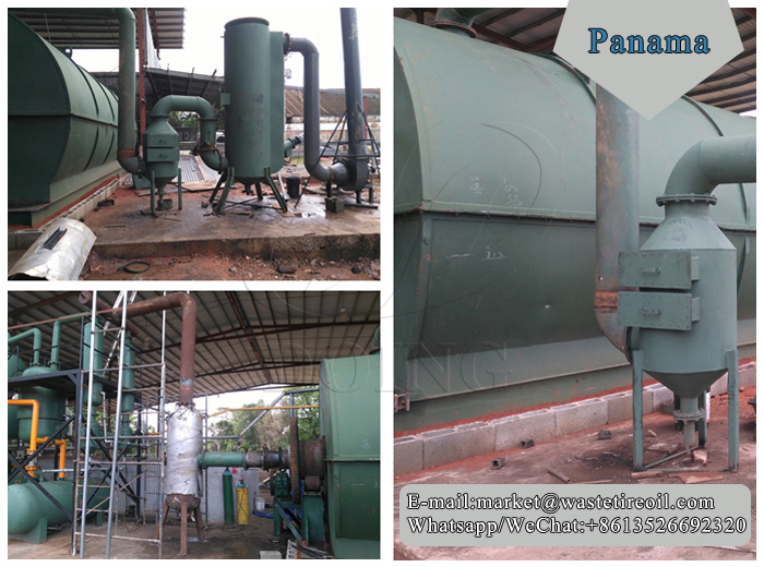 tyre pyrolysis to oil machine