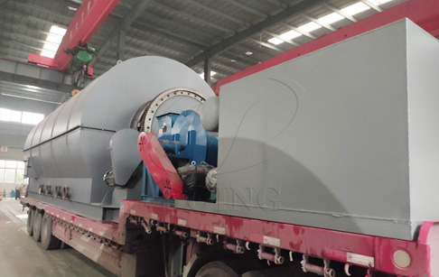 DOING company sent one set 12T waste tyre pyrolysis plant to the Philippines
