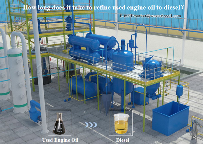 used engine oil distillation machine