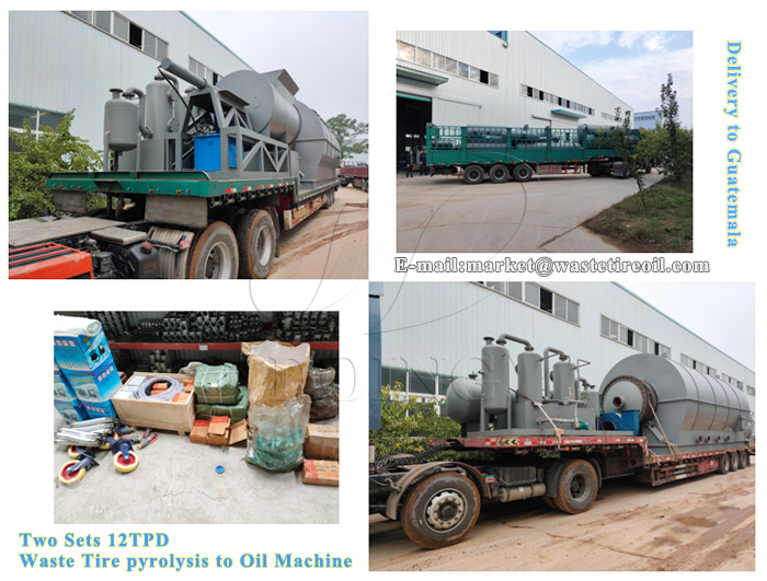 waste tire pyrolysis to oil machine