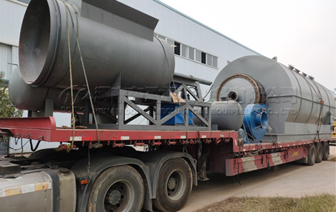 2 sets 12TPD waste plastic recycling to oil machine will be delivered to Czech Republic