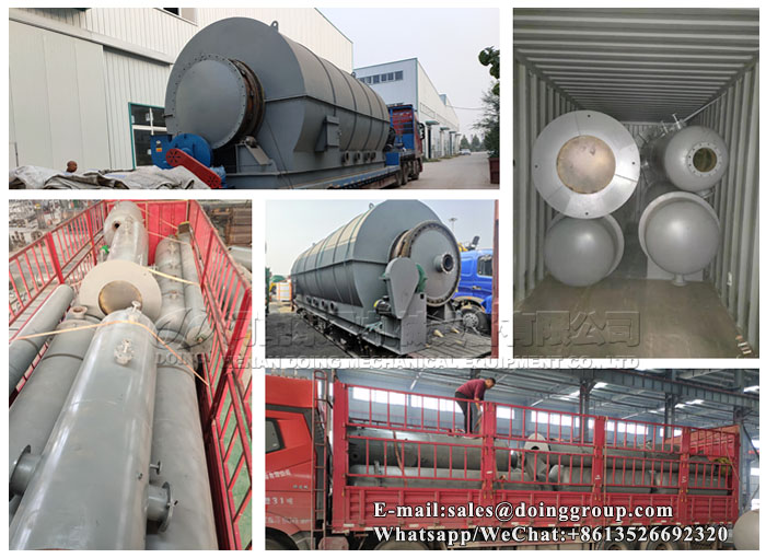 waste tire pyrolysis to oil plant