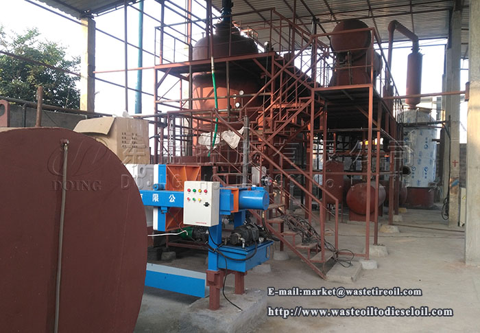 waste motor oil refining plant