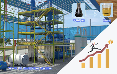 How to improve the diesel oil output of waste oil distillation machine?