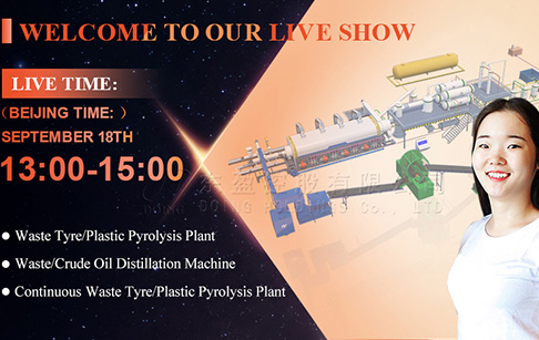 Live playback of used motor oil to diesel machine manufacturing workshop