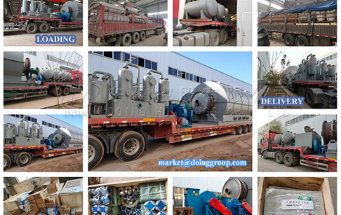 Delivery of 12 sets 12T waste tire to fuel plant to Guangxi, China