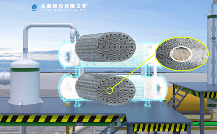 continuous waste tire pyrolysis plant