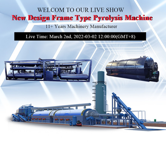 New design pyrolysis machine live show