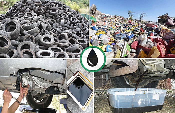 Solid and hazardous waste which is suitable for recycling into fuel