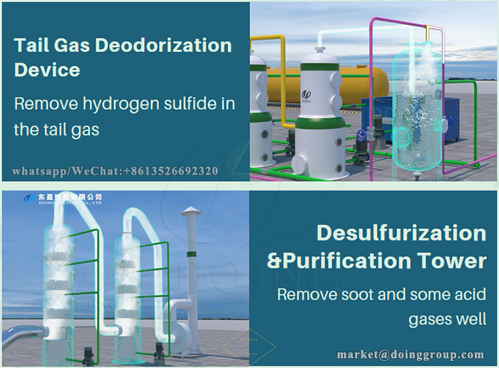 Environmental protection system of DOING waste oil to diesel regeneration machine