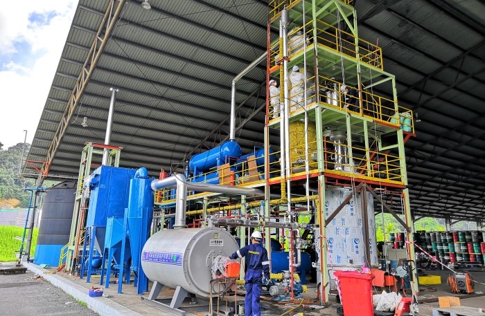 waste oil to diesel plant 