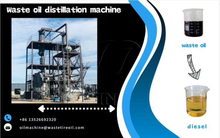 DOING pyrolysis oil refinery machine for sale
