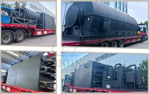 2 sets of 15 tons solid waste pyrolysis machines have been sent to uzbekistan