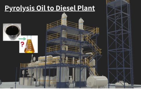 How much diesel can we extract from 10ton of pyrolysis oil?