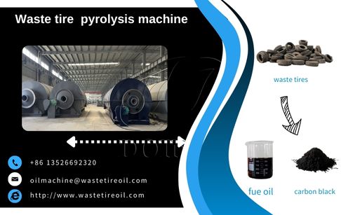 Waste tyre to pyrolysis oil recycling plant