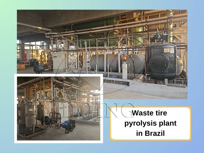 used tyre pyrolysis machine in Brazil