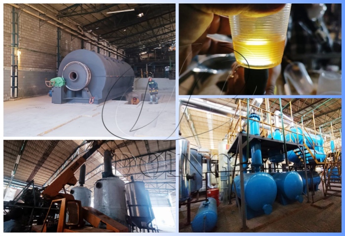 plastic oil pyrolysis distillation plant in Mexico