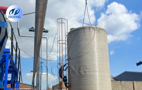 How do you start a waste oil to diesel recycling plant step by step?