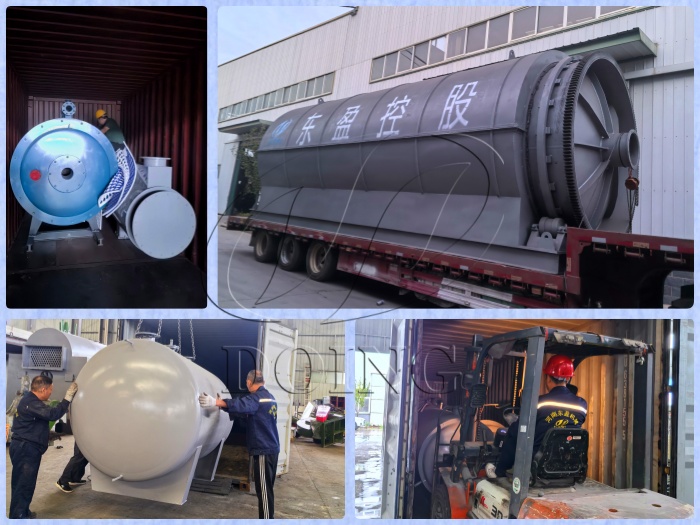 Delivery pictures of tire to diesel plant to Ecuador