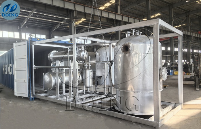 frame tire pyrolysis oil distillation device