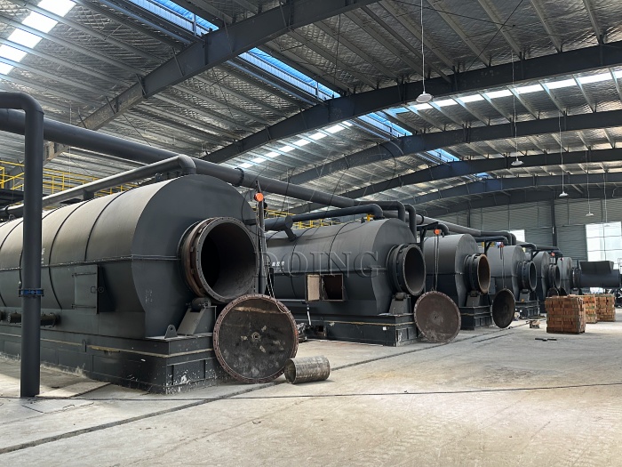tyre plastic recycling pyrolysis machine