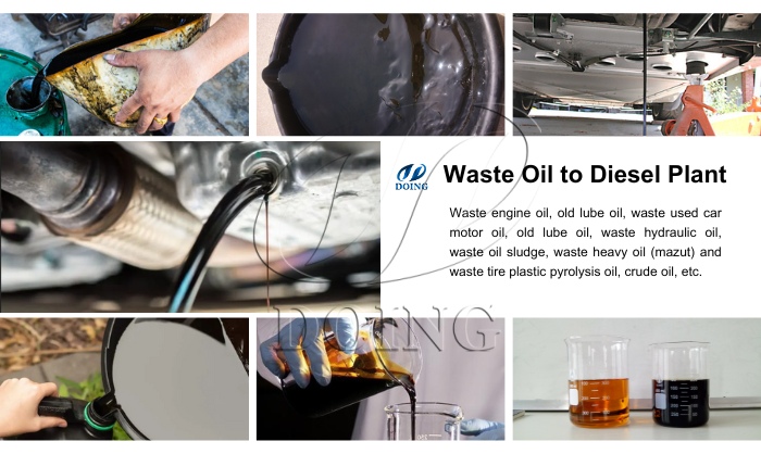 DOING waste engine/motor oil distillation equipment