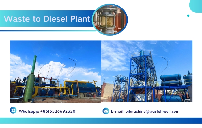DOING waste to diesel production line
