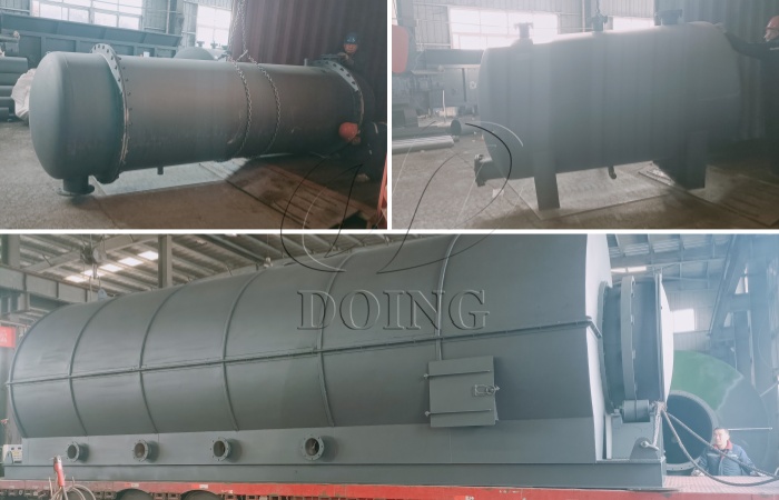 Delivery of DY-15 waste plastic pyrolysis equipment to India