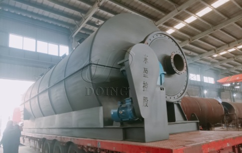 Delivery of 15TPD plastic to oil pyrolysis machine to India
