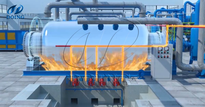 tyre oil pyrolysis plant reactor