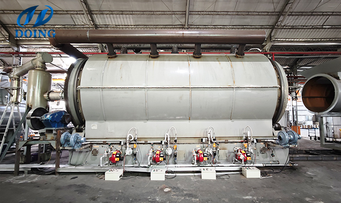 DOING pyrolysis plant for plastic biomass recycling in China