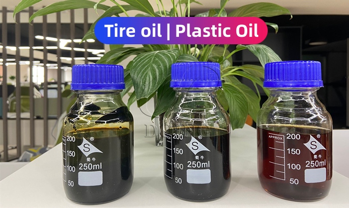Common tire pyrolysis oil and plastic pyrolysis oil DOING solid waste pyrolysis machine