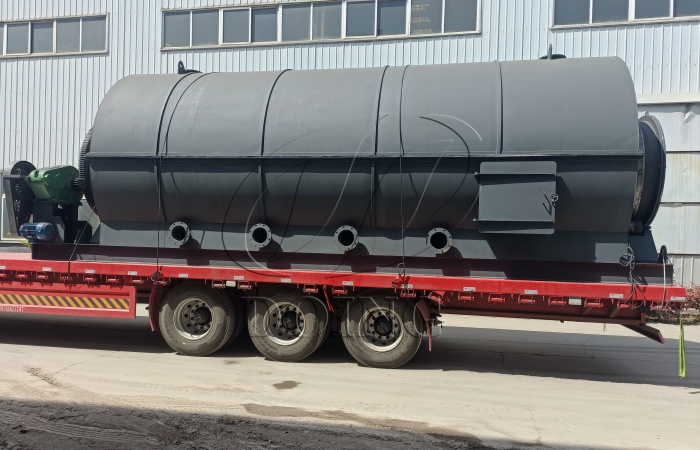 Uzbekistan 10TPD batch tyre pyrolysis plant reactor DOING tyre pyrolysis plant