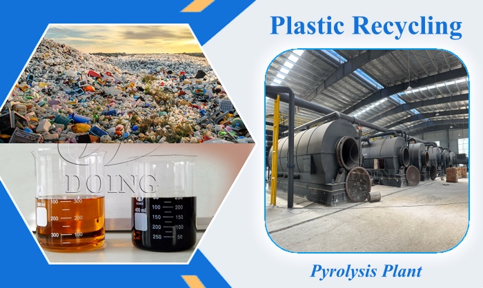 plastic recycling to oil machine