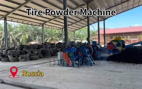 Russian Repeat Customer Reordered DOING Tire Powder Production Line