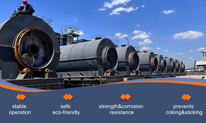 stainless steel oil sludge pyrolysis plant
