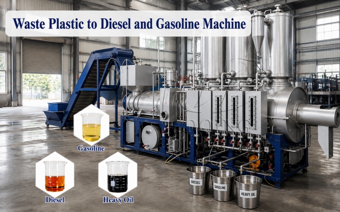 plastic to diesel integrated machine 