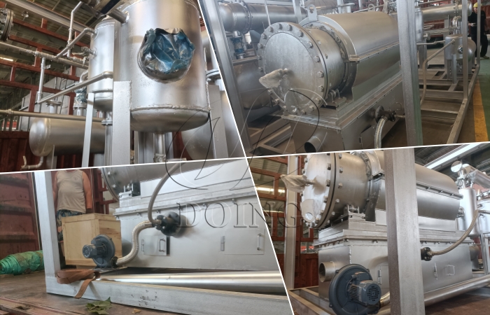 DY-0.1 skid-mounted small plastic pyrolysis plant