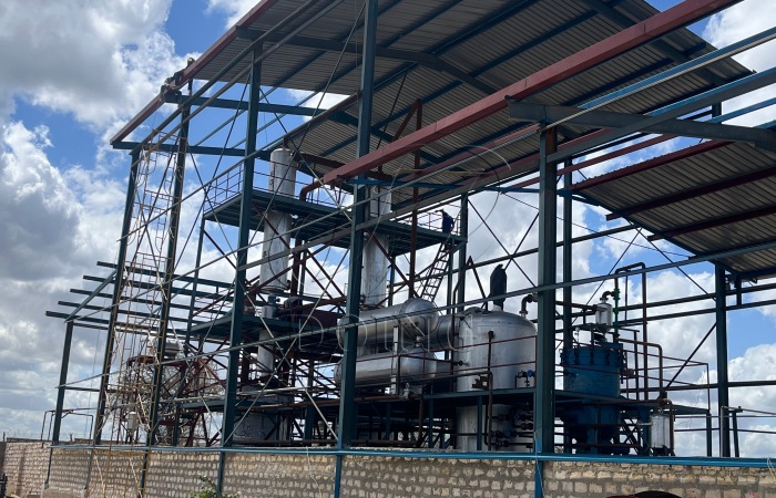 DOING advanced solid catalyst waste oil distillation plant