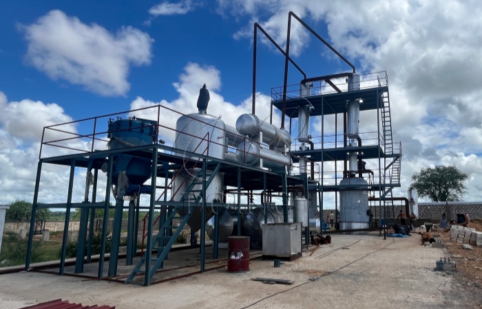DOING waste oil distillation plant in Kenya