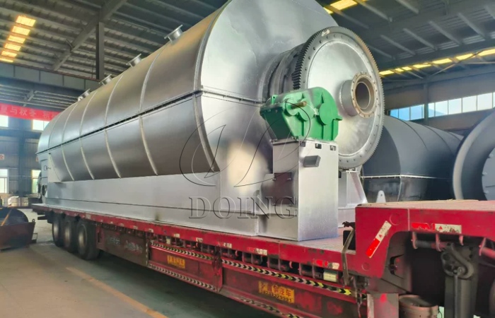 DOING 15TPD tyre pyrolysis plant shipped to Guinea DOING pyrolysis plant shipped to Guinea