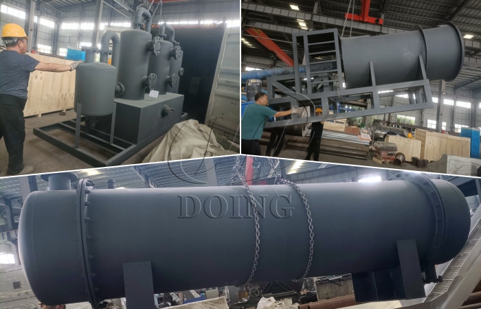 DOING pyrolysis machine shipped to Mozambique
