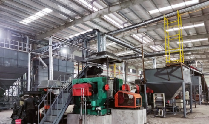 Rubber powder processing equipment