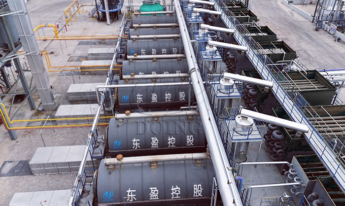 Pyrolysis plant capacity