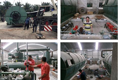 install pyrolysis plant