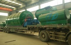 Pyrolysis plants and oil refining machine deliverred to Columbia 