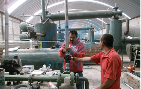 Mexico customer bought 6 sets waste tyre pyrolysis plant in 2013