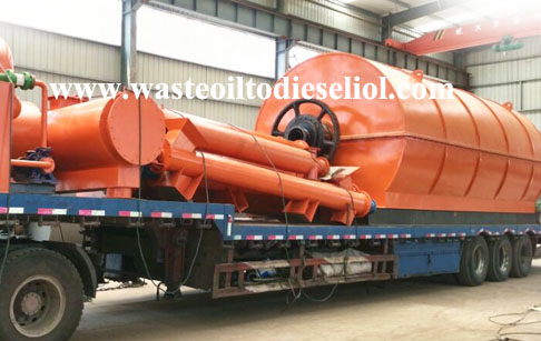 waste scrap plastics to fuel oil recycling pyrolysis plant