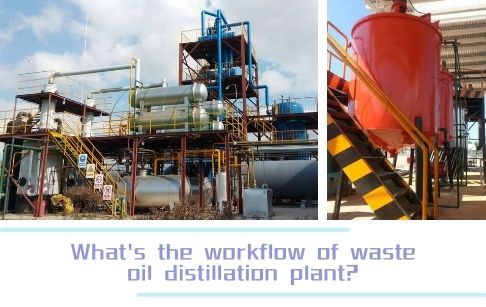 What's the workflow of waste oil distillation plant?