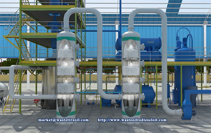 Waste oil distillation machine